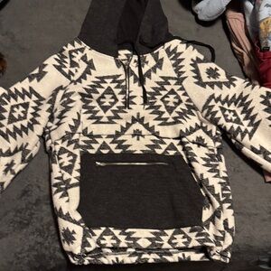 Ariat Black and Cream Aztec Men's Sweater